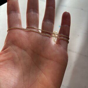 Kinn Box Chain 14kt Gold Necklace - 20"